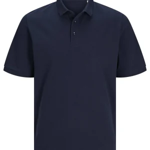 Jack & Jones Heren Polo Shirt Navy Blauw Standard Fit