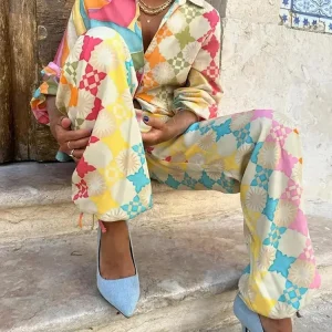 Solange | Chique Tweedelige Set & Jurk Met Print