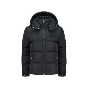 Malelions Junior Patch Puffer Jacket | Black