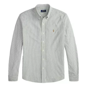 Polo Ralph Lauren Shirt Met Strepen Olijfgroen - Match Laren