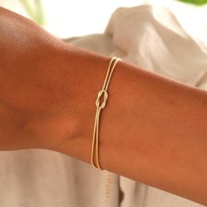 Amore | Minimalistische Liefdesknoop Armband