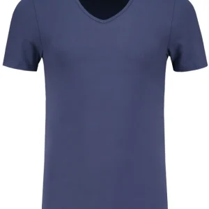 ShirtsofCotton Heren T-shirt Navy Diepe V-hals 2-Pack