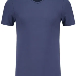 ShirtsofCotton Heren T-shirt Navy Basic V-hals 2-Pack