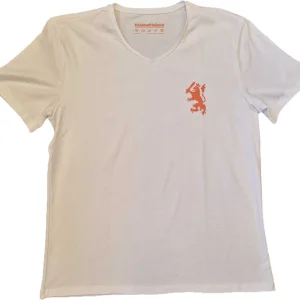 ShirtsofHolland T-shirt Wit Met Oranje Leeuw