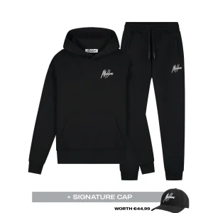 Malelions Women Signature Tracksuit | Black