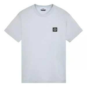 STONE ISLAND T-shirt Lichtblauw - Match Laren