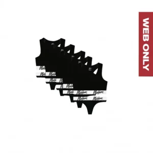 Malelions Women Bralette String 10-Pack | Black/White