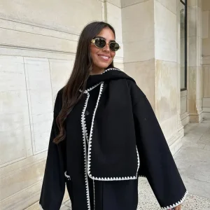 Tems I Luxe Winterjas met Sjaal - Elegant, Warm en Chic