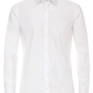 Venti Heren Overhemd Wit Modern Fit Poplin