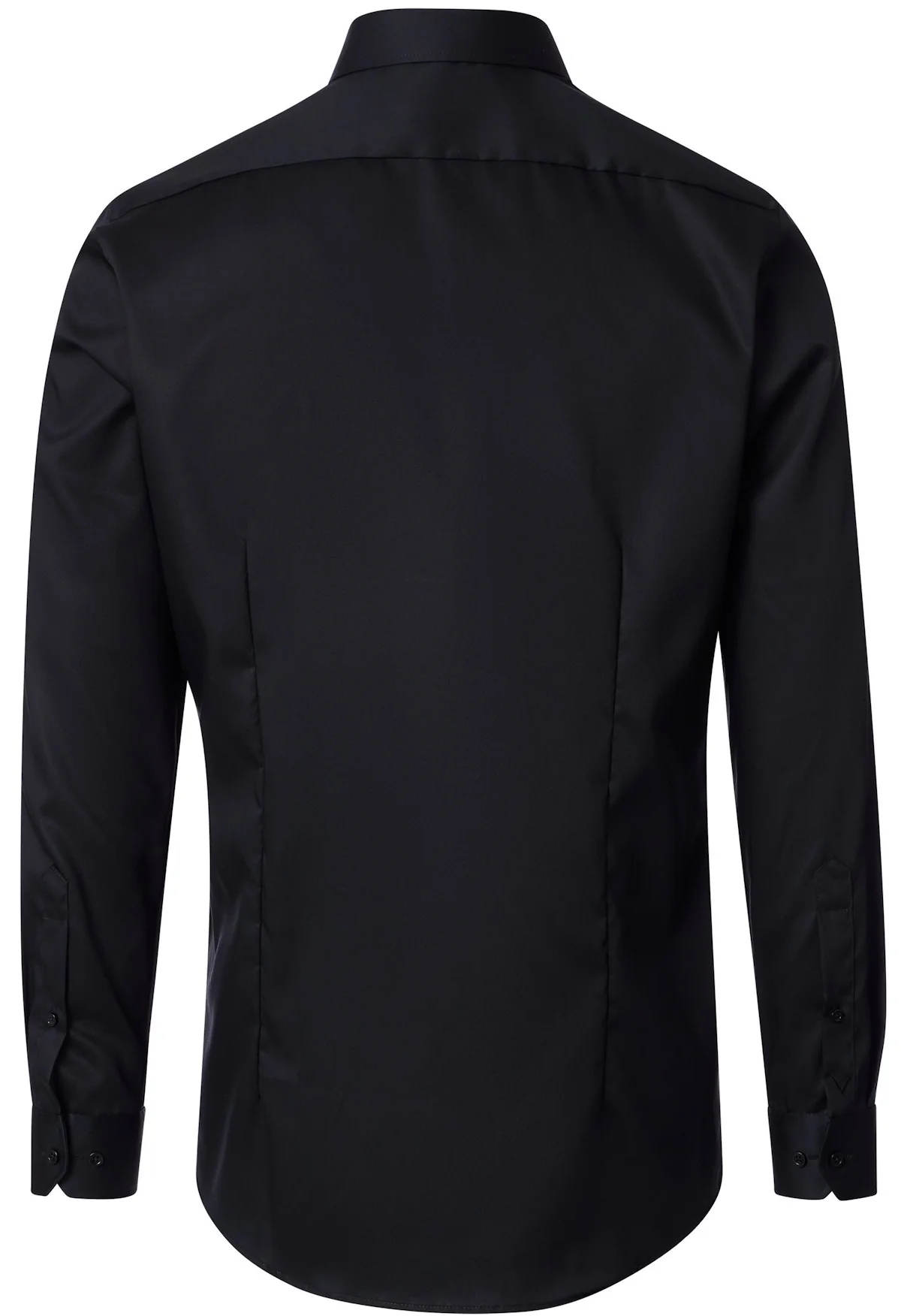 Venti Heren Overhemd Zwart Twill Body Fit ML7 - Afbeelding 3