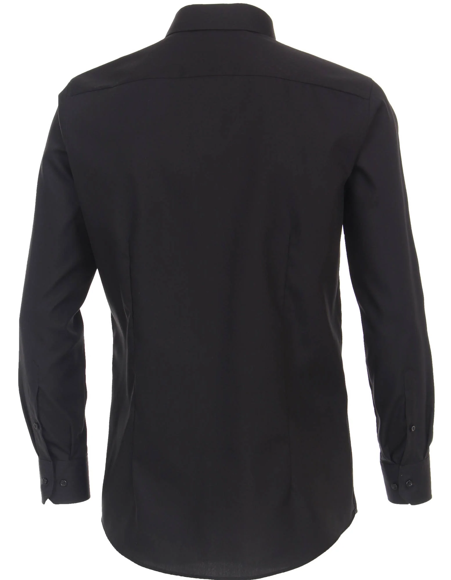 Venti Heren Overhemd Zwart Modern Fit Poplin - Afbeelding 3