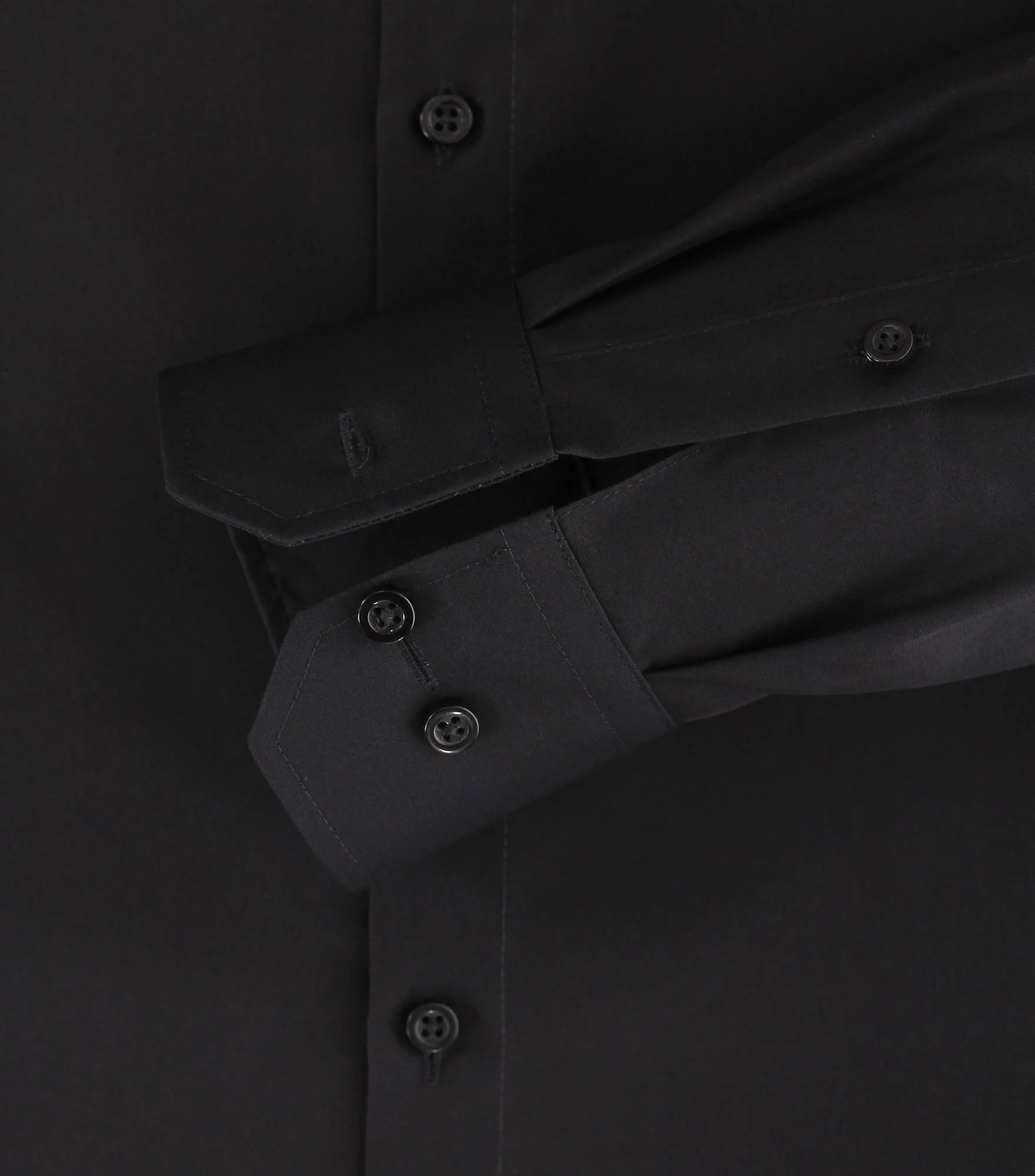 Venti Heren Overhemd Zwart Modern Fit Poplin - Afbeelding 5