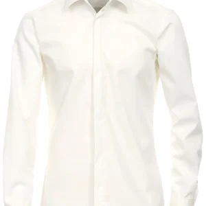 Venti Heren Smokingoverhemd Ecru Poplin Modern Fit ML7