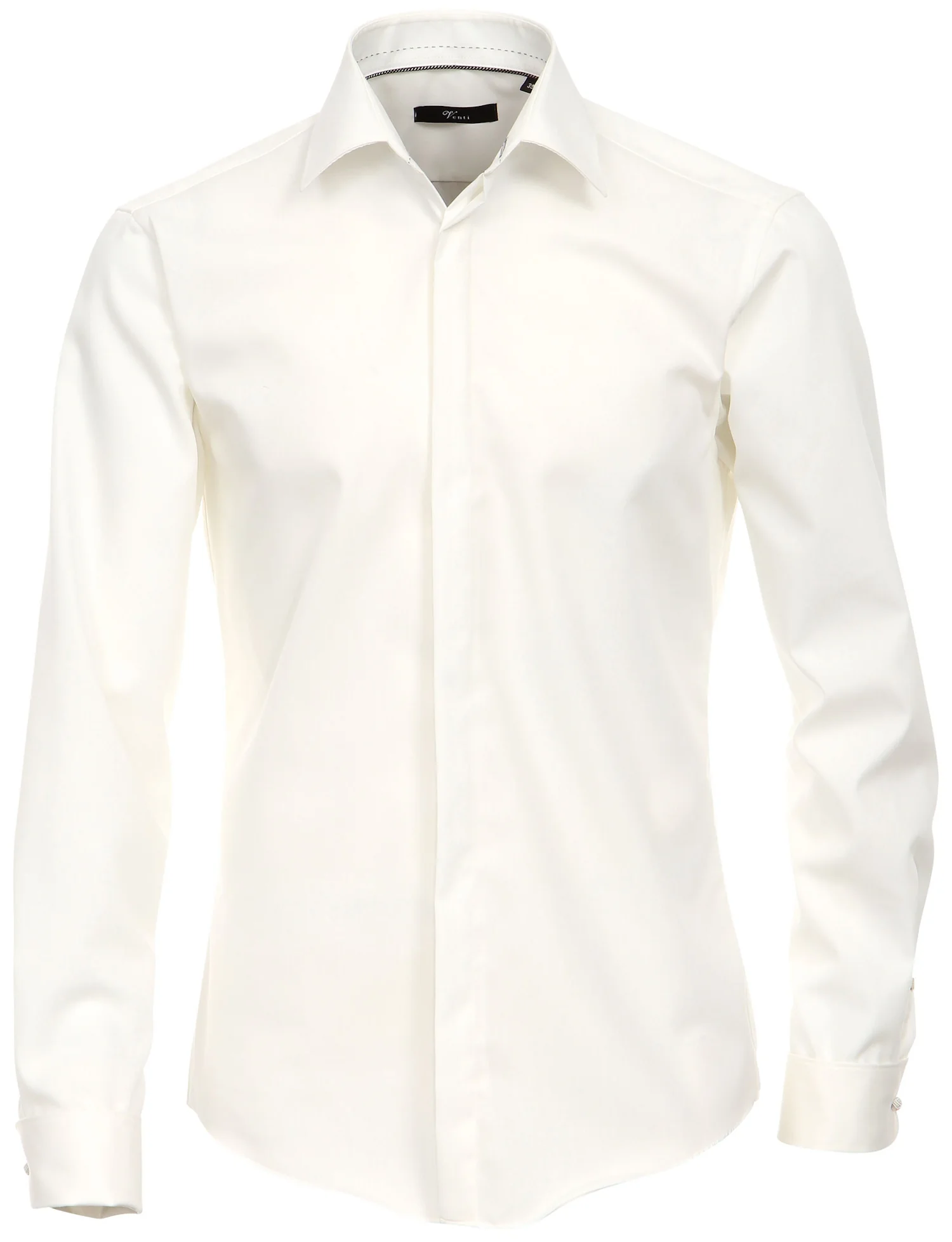 Venti Heren Smokingoverhemd Ecru Poplin Modern Fit ML7