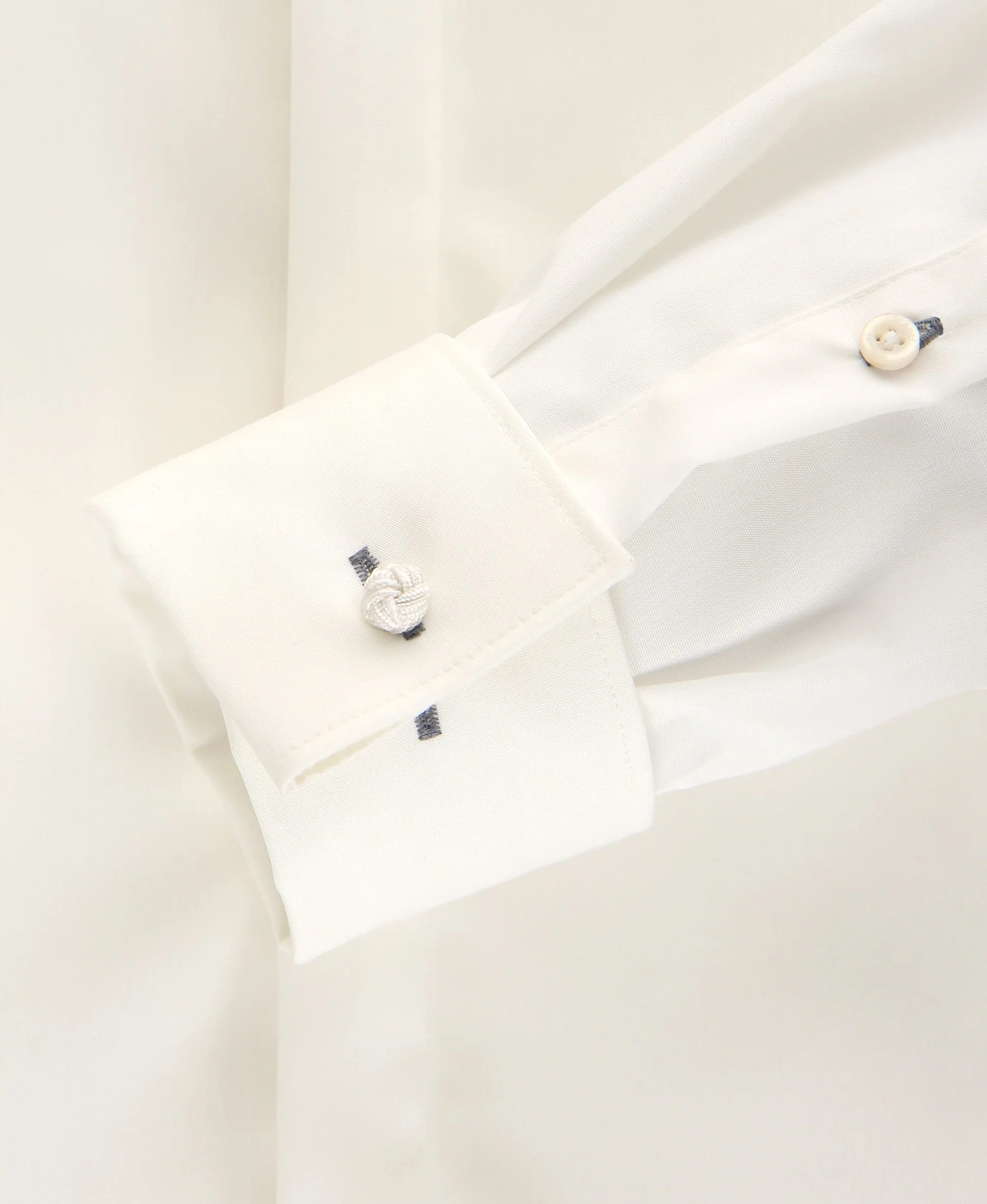 Venti Heren Smokingoverhemd Ecru Poplin Modern Fit ML7 - Afbeelding 5