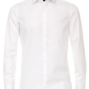 Venti Heren Overhemd Wit Twill Modern Fit ML7