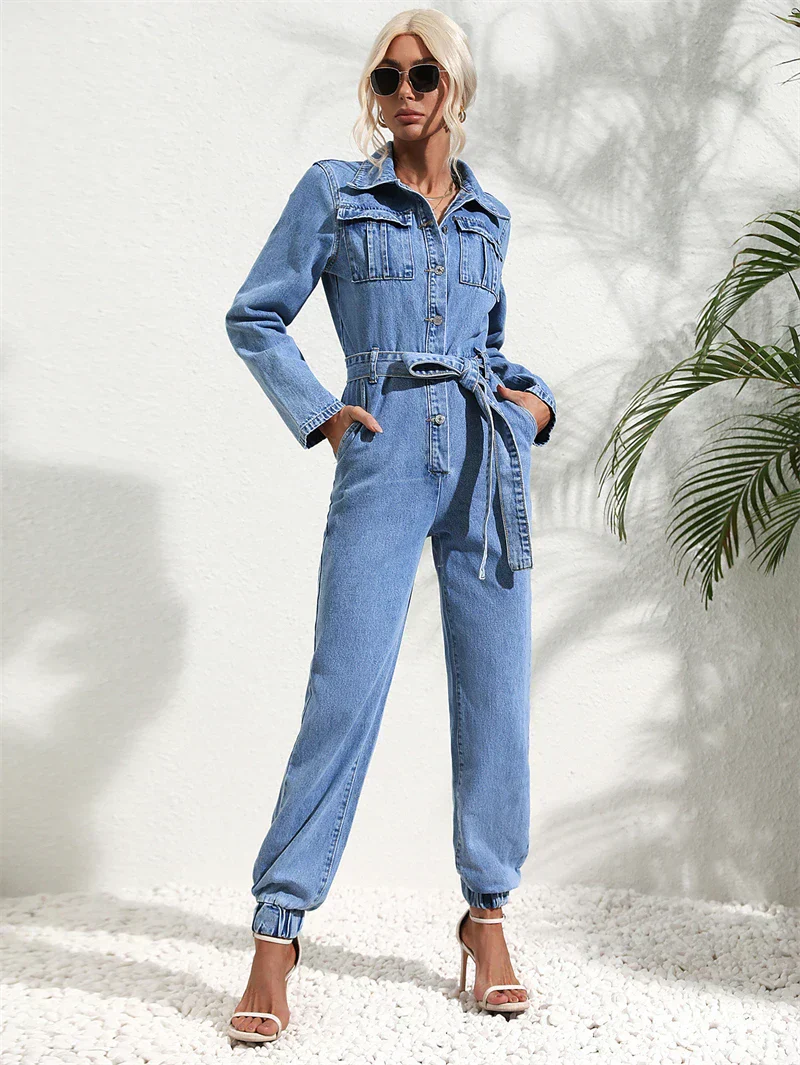 Regina | Denim Jumpsuit voor Dames - Afbeelding 4